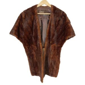 Vintage Bullocks Mink Fur  Stole large